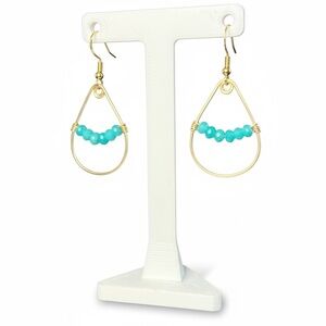 Handmade Jade Teardrop Earrings